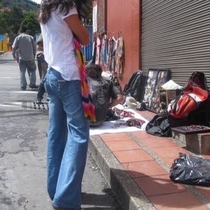 Hudson Low Waisted Wide Legged Jeans